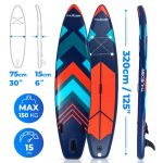 SUP дошка для плавання STRIPES 320CM Thunder - Зображення 2