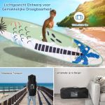 Дошка SUP для серфінгу Costway SP37554-M 320см Висока стабільність та комфорт для активного відпочинку на воді - Зображення 6