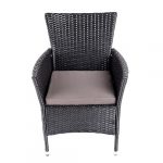 Комплект садових меблів із 9 предметів з техноратангу VELACO SANTOS-BL-BL чорного кольору - Зображення 6