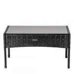 Комплект садових меблів з техноратангу із 4 предметів VELACO LUIZA-BL чорний - Зображення 6