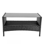 Комплект садових меблів з техноратангу із 4 предметів VELACO RITA-BL чорний - Зображення 7