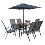 Комплект садових меблів із 8 предметів Velaco ALBENA-GR сірий