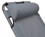 Шезлонг пляжний лежак розкладний ADGO ADG.I-H253 gray - Зображення 4
