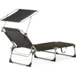 Шезлонг Outtec О-42045 для відпочинку на природі та в саду металевий чорний - Зображення 2