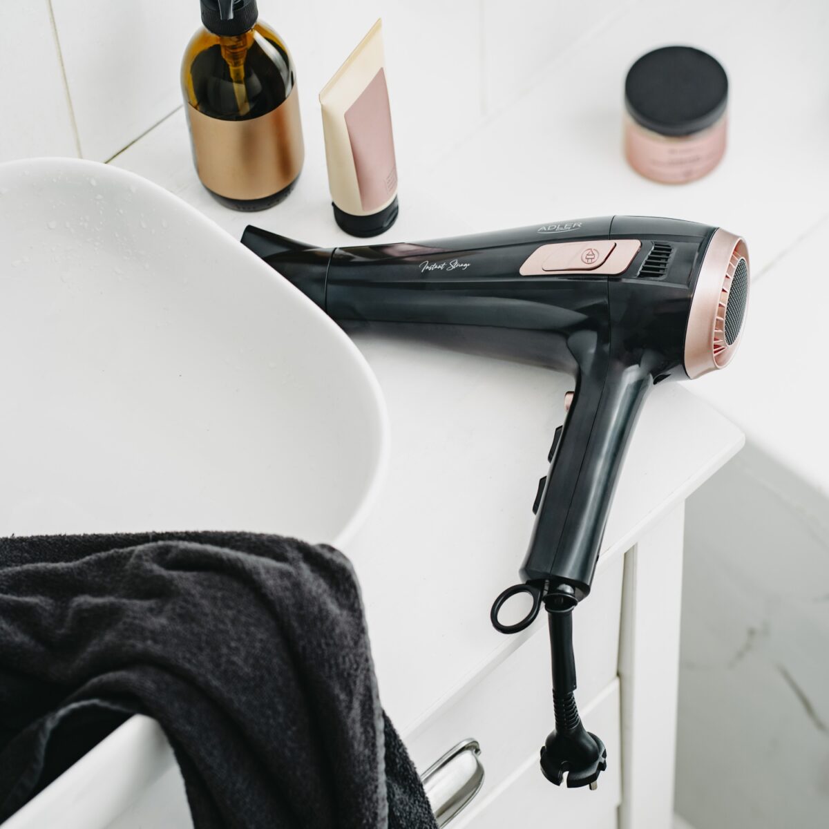 Фен Adler AD 2283 з висувним шнуром 2000W–2400W + дифузор