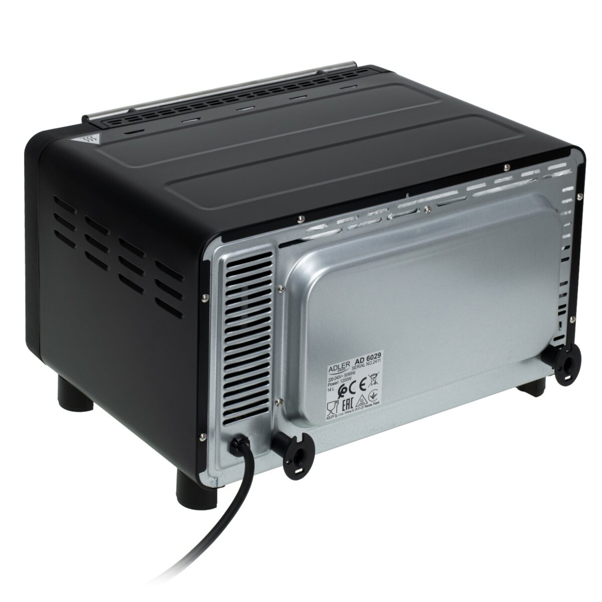 Електрична духовка Adler AD 6029 ємністю 14 літрів 100–230°C 1200Вт