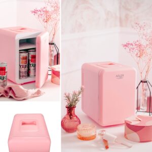 Міні-холодильник Adler AD 8084 4л 36-42Вт 12-220В Рожевий