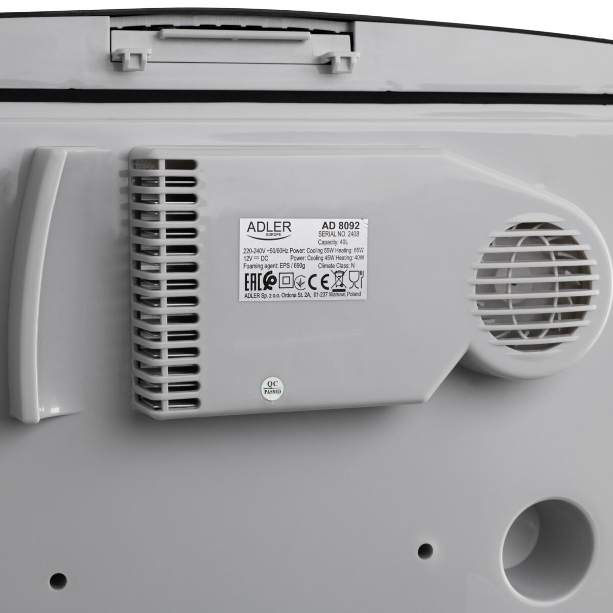 Дорожній туристичний авто холодильник Adler AD 8092 12В 40л