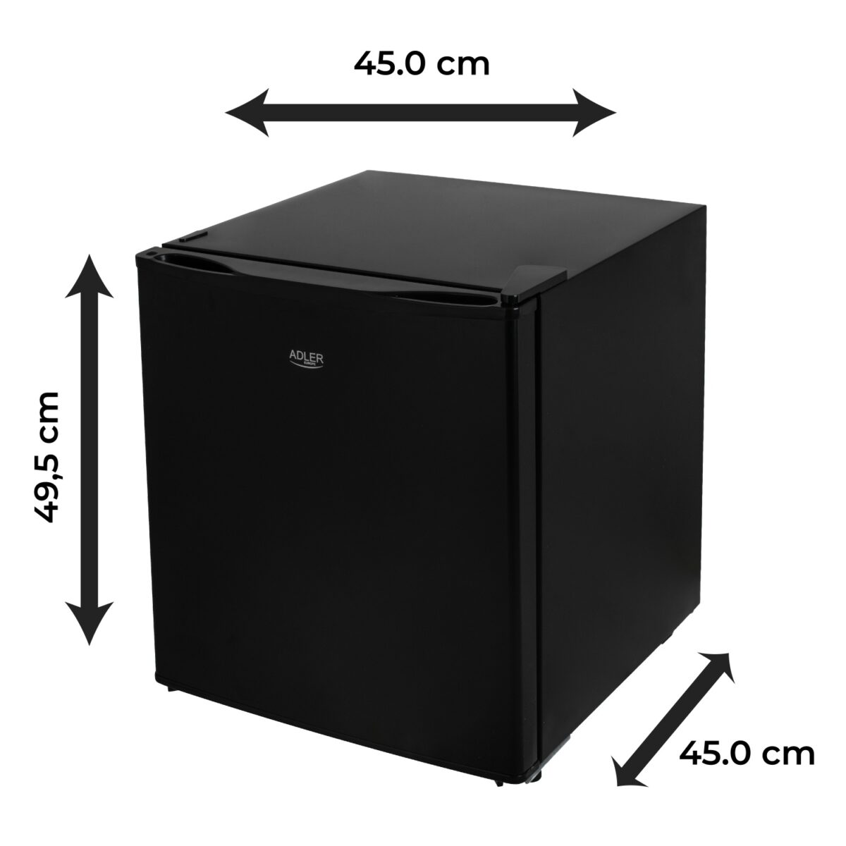 Окремостоячий підстільний Холодильник Adler AD 8096 Black 45L 6-ступінчасте регулювання