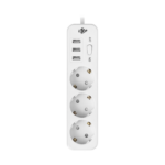 Мережевий фільтр подовжувач (переноска) PREMIUM LogicPower LP-X3 USB 4 м White (2200 Вт) - Зображення 2