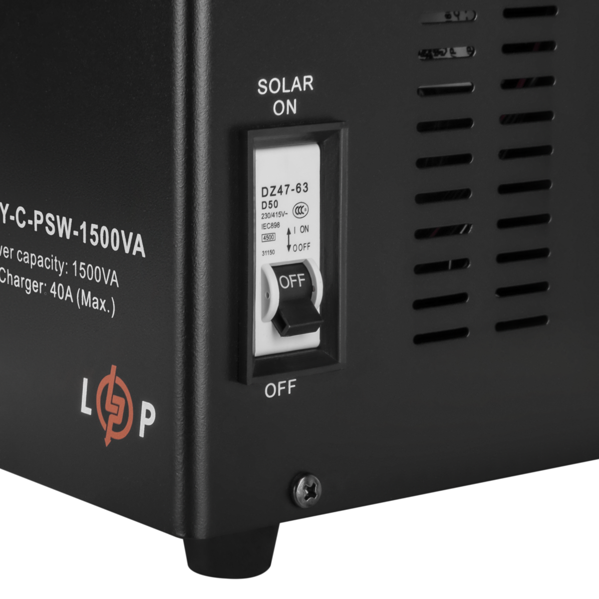 Сонячний інвертор (ДБЖ) LogicPower LPY-С-PSW-1500VA (1050Вт) MPPT 24V - Зображення 6