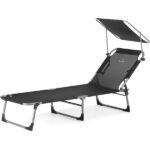 Шезлонг Outtec О-42330 металевий чорний - Зображення 3