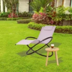 Шезлонг Nuforma 04K KJL01AOSZ алюмінієвий чорний - Зображення 10