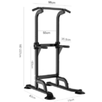 Регульований турнік для підтягувань NN HSD100 з ручками 187-227см - Зображення 5