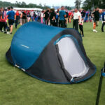 Двомісний намет Dunlop Pop-up 2 02931 кемпінговий самостійно розкладається blue - Зображення 2