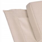 Шезлонг чорний алюмінієвий Nuforma 04K KJL01AOBE навантаження до 150 кг - Зображення 6