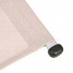 Шезлонг чорний алюмінієвий Nuforma 04K KJL01AOBE навантаження до 150 кг - Зображення 7