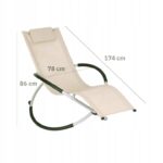 Шезлонг чорний алюмінієвий Nuforma 04K KJL01AOBE навантаження до 150 кг - Зображення 9