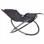 Шезлонг чорний алюмінієвий Nuforma 04K KJL01AOC навантаження до 150 кг - Зображення 5