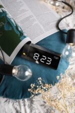 Годинник - будильник Adler AD 1189 black 3xAAA або USB - Зображення 8