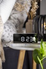 Годинник - будильник Adler AD 1189 white 3xAAA або USB