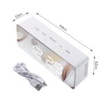 Годинник - будильник Adler AD 1189 white 3xAAA або USB