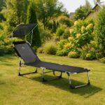 Шезлонг Outtec О-42330 металевий чорний - Зображення 6