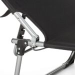 Шезлонг Outtec О-42045 для відпочинку на природі та в саду металевий чорний - Зображення 5