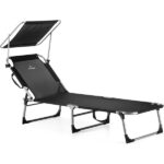 Шезлонг Outtec О-42330 металевий чорний