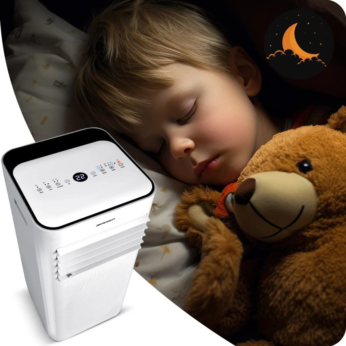 Портативний міні-кондиціонер Berdsen BD-582 9000 BTU для дому та офісу 16-32°C - Зображення 13