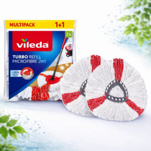 Змінні насадки для швабри Vileda Turbo 166142 (Комплект 2 штуки)