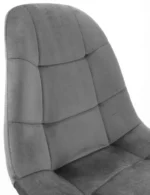 Стілець оксамитовий з м'якою оббивкою MUFART ALFA 3755 сірий - Зображення 8