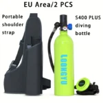 Балон для дайвінгу LOONGYU S400PLUS 1л забезпечує автономність від 15 до 25 хвилин - Зображення 2