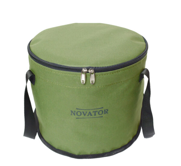 Відро для прикормки з кришкою на рибалку Novator VD-2 (30x23 см)