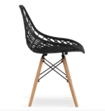 Ажурний Стілець для кухні-їдальні MUF-ART Modern OSLO DSW 3558 чорний - Зображення 4