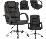 Елегантне і зручне офісне крісло CERLO чорне