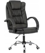 Елегантне і зручне офісне крісло CERLO чорне - Зображення 2