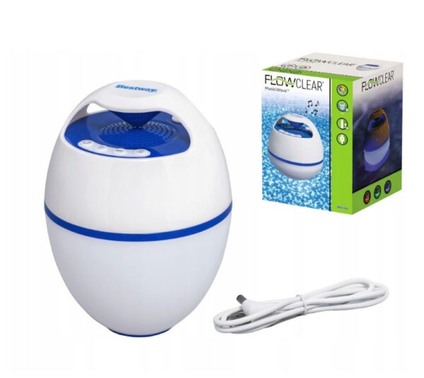 Плаваюча світлодіодна Bluetooth колонка для басейну Bestway 58700 із якісним звуком та яскравим підсвічуванням