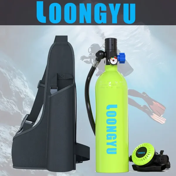 Балон для дайвінгу LOONGYU S400PLUS 1л забезпечує автономність від 15 до 25 хвилин