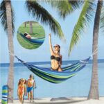 Садовий гамак Tutumi на 2 особи гойдалка XXL міцна посилена велика арка + сумка