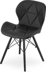 Крісло MUFART ELVA 3745 чорна екошкіра на чорних ніжках - Зображення 5