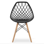 Ажурний Стілець для кухні-їдальні MUF-ART Modern OSLO DSW 3558 чорний - Зображення 2