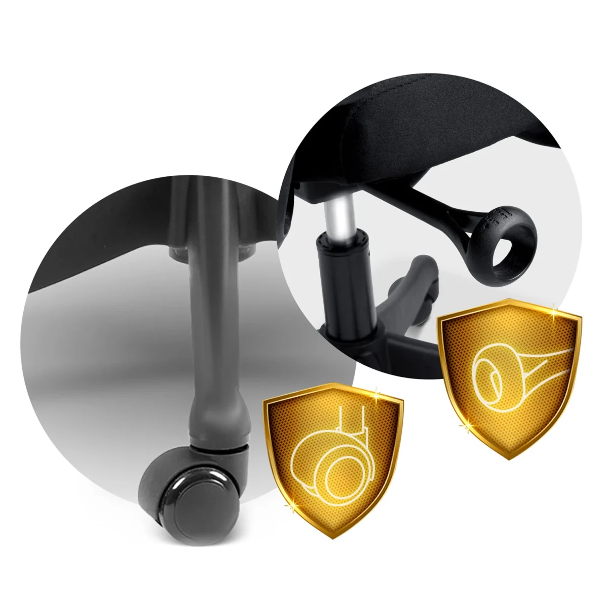 Офісне крісло з мікросітки Sofotel Brema чорне - Зображення 8