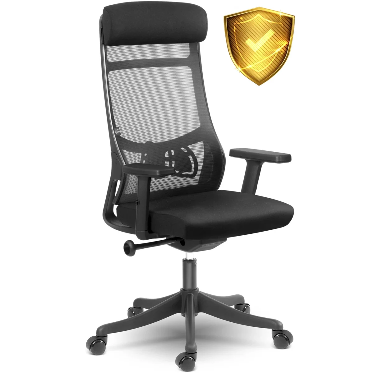 Офісне крісло з мікросітки Sofotel Brema чорне - Зображення 9