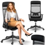 Офісне крісло з мікросітки Sofotel Brema чорне