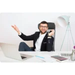 Офісне крісло з мікросітки Sofotel Brema чорне - Зображення 14