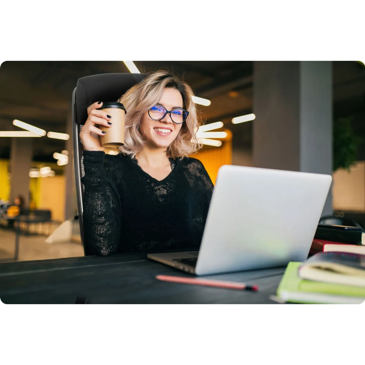 Офісне крісло з мікросітки Sofotel Brema чорне - Зображення 15