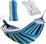 Садовий гамак Tutumi на 2 особи гойдалка XXL міцна посилена велика арка + сумка