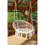 Підвісне бразилійське крісло гамак Bonro B-092 бежеве - Зображення 4