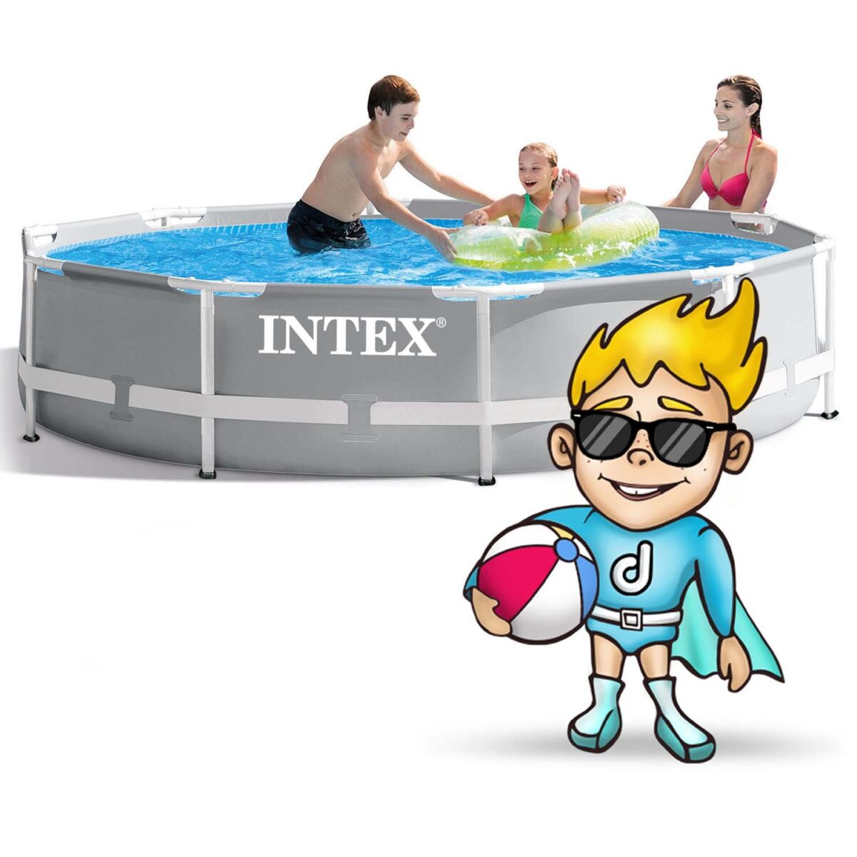 Каркасний басейн 3в1 INTEX 26702 305 x 76 см - Зображення 2